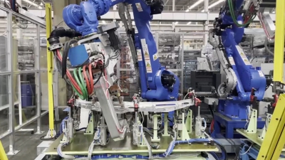 C type MFDC robotic spot welding gun